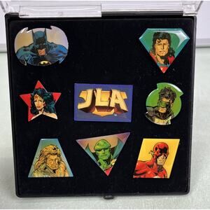 DC The World's Mightiest Mortals Pin Set of 8 1997 Justice League Of America JLA